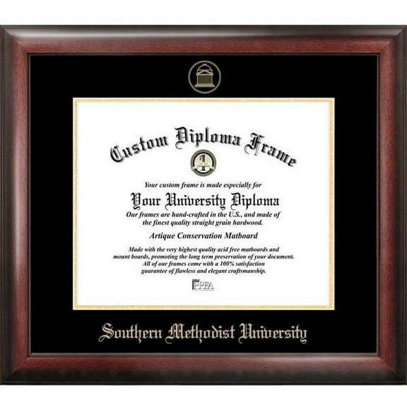 Southern Methodist University 8.5" x 11" Gold Embossed Diploma Frame