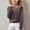 Coffee, variant on ATOGUTA Sweaters for Teens Size 6-15 Kids Fashion Knit Crewneck Pullover Clothes Beige