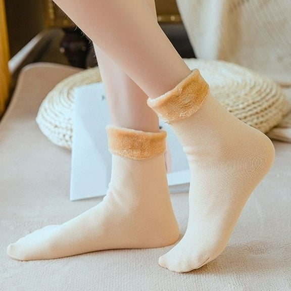 5 Pairs Floor Socks Winter Warm Coral Fleece Fluffy Soft Fuzzy Home Socks