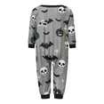 thumbnail image 5 of AceBaby Halloween Family Matching Pajamas Set Pumpkin Print Holiday Sleepwear Loungewear PJs, 5 of 8