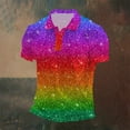 thumbnail image 4 of CONZONE Mens Polo Shirt Short Sleeve Casual Polo Shirt for Men Colorful Graphic Breathable Loose Fit Cozy Summer Golf Shirts, 4 of 5