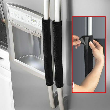 Samsung Refrigerator Handle Cover 2PCS Refrigerator Handle Covers,Kapmore Refrigerator Appliance Decor Appliance Handle Cover Kitchen Supplies 15.7'' x 4.3'' ()