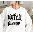 thumbnail image 2 of Women Halloween Sweatshirt Halloween Witch Please Sweatshirt Vintage Witches Long Sleeve Shirts, 2 of 5