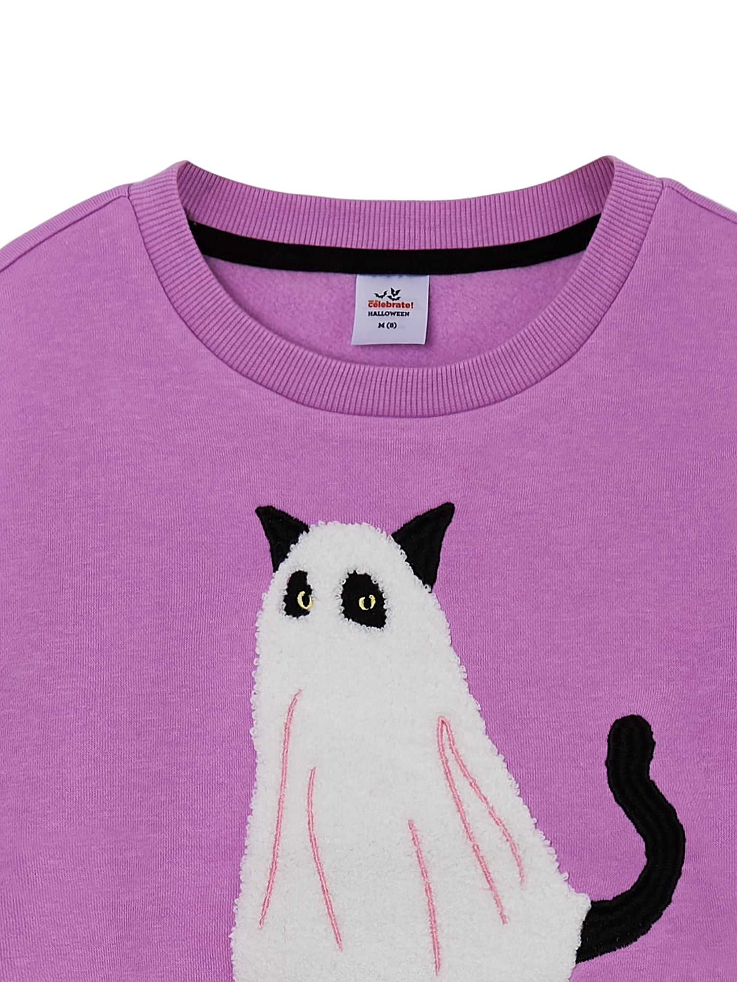 Way to Celebrate Girls Halloween Fleece Sweatshirt, Sizes 4-18