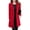 Red, variant on comerut Women Fall Coat Solid Color Double Buttons Thick Lapel Long Sleeves Keep Warm Plus Size Korean Women Overcoat Female Clothes
