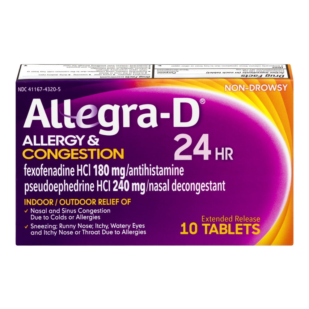 Allegra Allergy Non-Drowsy 24-Hour Extended Release Tablets ...