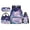 Axolotl Galaxy Sky, variant on Snake 17 Inch Large Capacity Backpack Set 4-Piece Lunch Bag Pencil Case Water Bottle Holder Green Camo Lightweight Durable School Bag for Kids Boys Girls Back to School