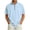 #180Light Blue, variant on Men's Quarter Zip Short Sleeve Shirts Stand Collar Relaxed Fit Tops for Golf Daily Summer All-Match Outfits Black 4XL