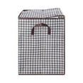 thumbnail image 6 of Storage Boxes with Lids Houndstooth Clothes Quilt Bins Container Organizers with Handle for Bedroom Closet, 6 of 7