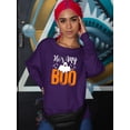 thumbnail image 2 of He's My Boo Sweatshirt Women -Image by Shutterstock, Female Large, 2 of 4