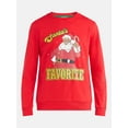 thumbnail image 3 of Mens & Big Men's Holiday Christmas Graphic Sweatshirt Santa's Favorite, Sizes S-3XL by Jolly Knits, 3 of 4