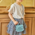 thumbnail image 2 of Bmisegm Little Girl's Leather Shoulder Bag for Girls One Shoulder Bag Solid Color Mini Blue One Size, 2 of 8
