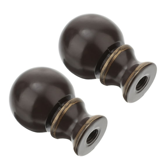 GAXIRE 2Pcs Decorative Lamp Shade Caps in Coffee Color for Corridor 1.5X0.9X0.9in