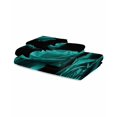thumbnail image 2 of Teal Blue Rose Towel Set of 3, Soft Microfiber Bath Towels, Hand Towel, Washcloths, Vintage Abstract Garden Flower Floral Black Quick-Dry Absorbent Towels for Bathroom Kitchen Hotel Beach Gym Spa, 2 of 7