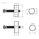 thumbnail image 4 of 3 monturas compensadas de guitarra para reemplazo de puentes de guitarra eléctrica Tele, 4 of 4