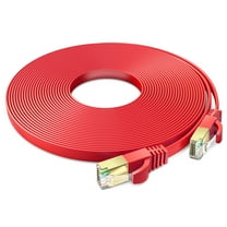 Ethernet Cable 25ft, (Red) - Cat7 High-Speed LAN Cords for Gaming, Streaming, Router, Modem, PC, PS5, Xbox - Slim & Durable Design (25 Feet)