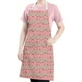 thumbnail image 5 of Pink Christmas Tree Apron-Garden Aprons for Women with Pockets-Cotton Linen Waterproof Kitchen Cooking Gardening Aprons Adjustable for Kitchen,Cooking,BBQ and Salon 32"x27", 5 of 7