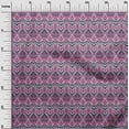 thumbnail image 2 of oneOone Tissu en Viscose Chiffon Imprimé Diamant & Tourbillon Ikat BTY 42 Pouces de Large, 2 of 4