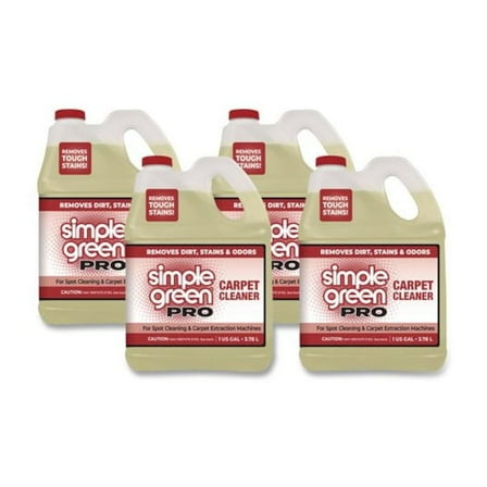 simple green Pro Carpet Cleaner, Unscented, 1 gal Bottle, 4/Carton
