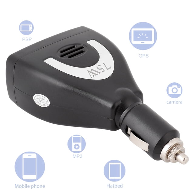 Inversor de corriente para automóvil BuyWeek 75W DC 12V a AC 220V