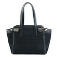 thumbnail image 1 of Pre-Owned Salvatore Ferragamo Gancini handbag in satin leather and black for women... (Good), 1 of 5