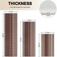 thumbnail image 4 of Brown Boho Geometric Triangles and Rhombuses Pattern Kitchen Rugs Sets Of 3,Kitchen Runner Rugs Non Skid Washable,Decorative Kitchen Floor Mats for Kitchen,Sink,Laundry,17"x30"+ 17"x47" + 17"x59", 4 of 6