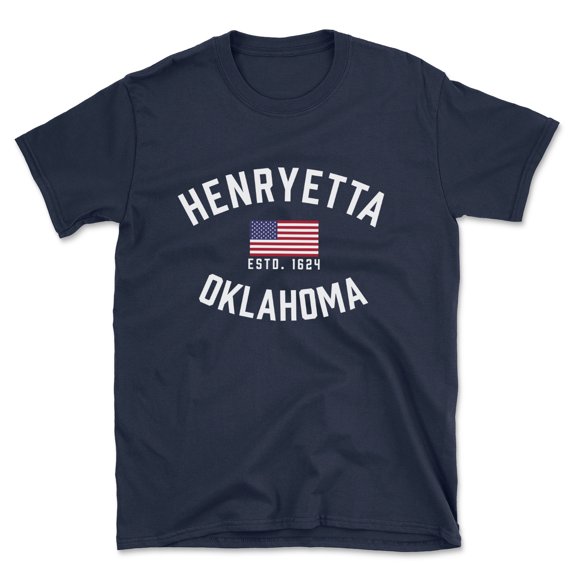 Henryetta Oklahoma Patriot Men's Cotton T-Shirt