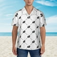 thumbnail image 4 of Haiem Black Rabbit Printed Hawaiian Shirt for Men - Men’s Casual Beach Summer Shirts - Stretch Fabric with Modern Fit-3X-Large, 4 of 9