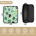 thumbnail image 4 of Hair Tool Organizer Bag with Heat Resistant Mat Removable Travel Storage Case for Hot Air Brushes Curling Irons Various Patterns Shamrocks, 4 of 8