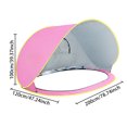 thumbnail image 2 of YWIYIUD 1PC Portable UVResistant Beach Tent Lightweight and Foldable Beach Tent Practical BeachEssentials Suitable for Outdoor Travel Vacation and Camping, 2 of 7