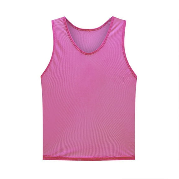 Little Boys Solid Color Sleeveless T-Shirt Tank Top Athletic Casual Tank Top Against Clothing Pink,3-9Y