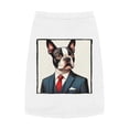 thumbnail image 2 of Pet Tank Top Boston Terrier Dog Wearing Blue Suit, 2 of 11