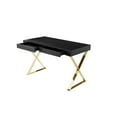 thumbnail image 4 of Pangea Home Gold Alexa Desk Black, 4 of 5