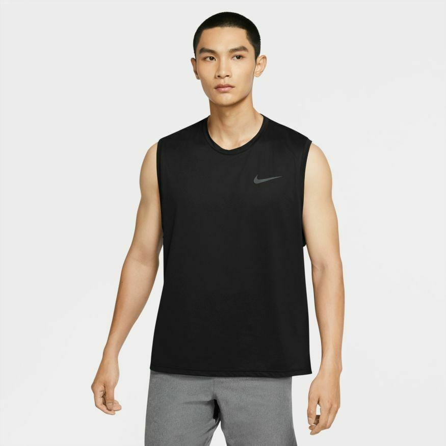 Nike Pro Men's Dri-FIT Sleeveless Tank Top CZ1184-010 Black - Walmart.com