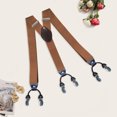 thumbnail image 3 of CSChome Men Suspenders Men Suspenders Adjustable Quick Release Wear-Resistant Non-Slip with Heavy-Duty Clips Multipurpose Polyester Men Y-Back, 3 of 7