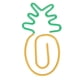 thumbnail image 4 of Clips de Papel ANGGREK 2 colores Fuertes Y duraderos Ligeros Y portátiles Forma de fruta, 4 of 8