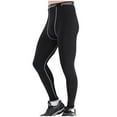 thumbnail image 4 of Men's Compression Pants High Waist Athletic Tight Leggings Base Layer Bottoms for Running Workout Sports Yoga Basketball, 4 of 4