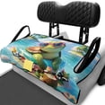 thumbnail image 3 of Yuyamidu Summer Turtle Golf Cart Seat Covers with Storage Pockets Soft Polyester Fabric, Universal Fit for 2-Seat Golf Carts, Easy to Install and Remove, Outdoor Golfing, 3 of 8