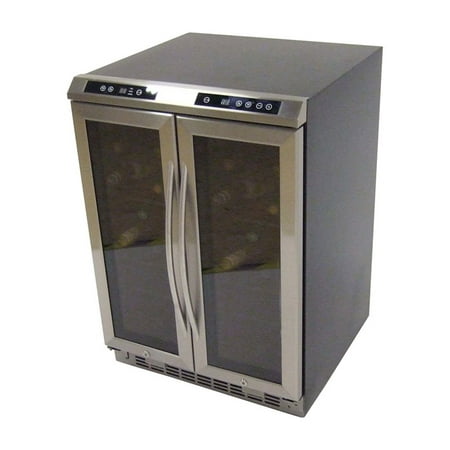 Avanti WCV38DZ Side-by-Side Dual Zone Wine Cooler - (Best Side By Side Refrigerator With Ice Maker)