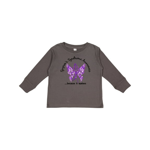 Inktastic Sjogrens Syndrome Butterfly 6.1 Boys or Girls Long Sleeve Toddler T-Shirt
