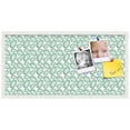 thumbnail image 2 of PinPix 36x18 Custom Cork Bulletin Board Bohemian Circles Green Poster Board Has a Fabric Style Canvas Finish, Framed in Bohemian Circles Green, by ArtToFrames (PinPix-1586), 2 of 5