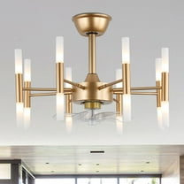 Oaks Aura 23" Ceiling Fan with Lights Remote 6-Speed Light Fixture