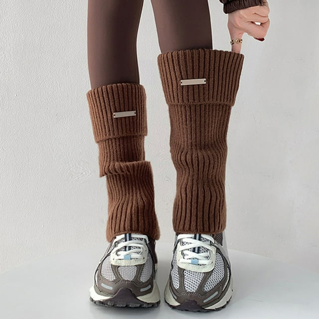 TINZ Chaussettes d'Hiver pour Femmes Chaudes et Confortables Résille Filles Collants Épais Bas Jusqu'aux Genoux