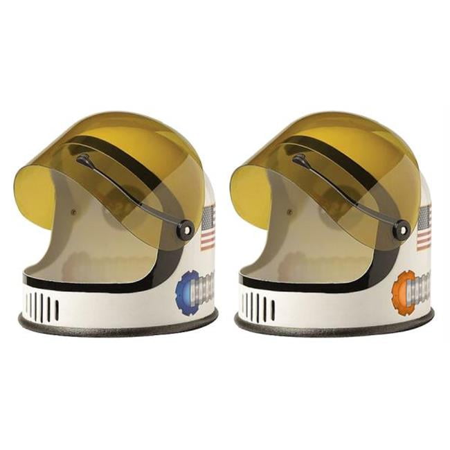 Adults Astronaut White Helmet Spaceman Pilot NASA Sci Fi Fancy Dress Hat 