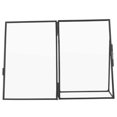 thumbnail image 4 of Desk Picture Frame Desktop Glass Frame Home Decor Display Photos Black 15.20X10.20X5.00CM Brass 1Pack, 4 of 5