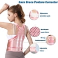 thumbnail image 2 of Corrector de postura para espalda Aristudvio para mujer, color rosa, 2 of 6