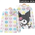 thumbnail image 2 of Sanrio-sudaderas con capucha para mujer, ropa con estampado de Cinnamoroll, Tops de manga larga, sudaderas holgadas de dibujos animados Y2k, jerséis bonitos de estilo japonés, 2 of 4