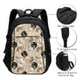 thumbnail image 3 of Balery Groovy Disco Print USB Charging Backpack for Men and Women - Water-Resistant, Anti-Theft Laptop Backpack with USB Port for Travel, Work, School, and College, 3 of 7