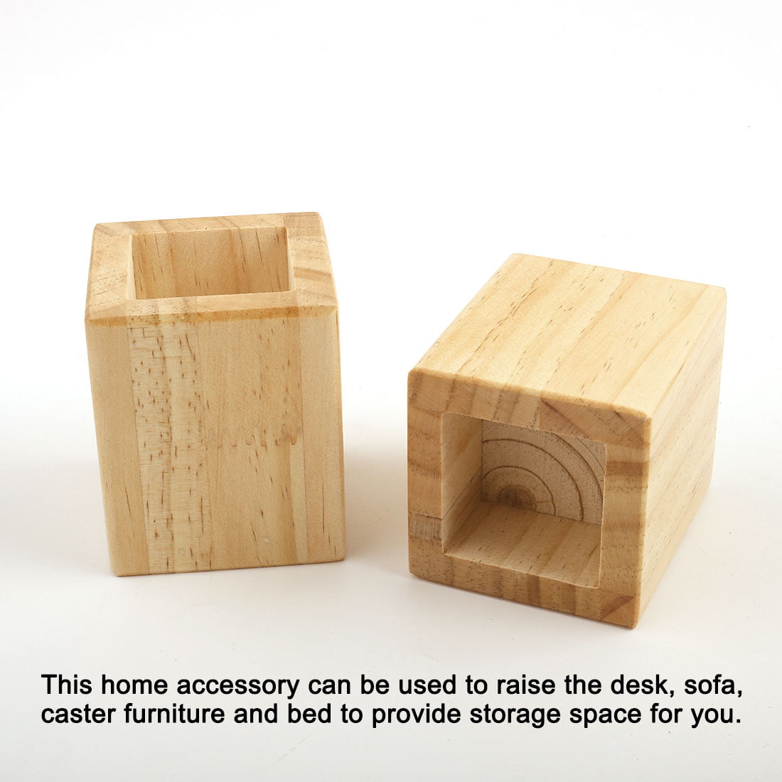 Bed Riser Furniture Lift Add 2 Inch, Wooden Blocks To Raise Furniture