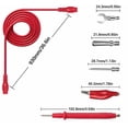 thumbnail image 2 of Professional Multimeter Test Leads Kit, High Purity Copper Wires For Accurate Measurements, Gold-Plated Probes For Universal Compatibility And Durability, 2 of 5